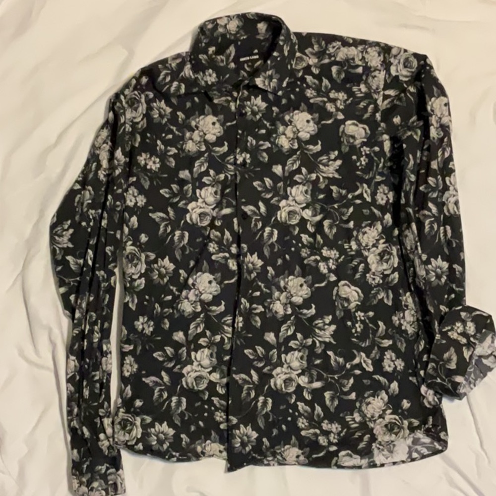 Jared Lang floral button down size XL